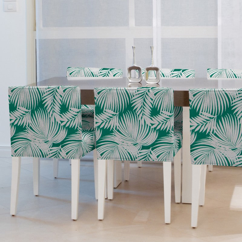 Tissu Similicuir Palmiers Vert - Ribes y Casals
