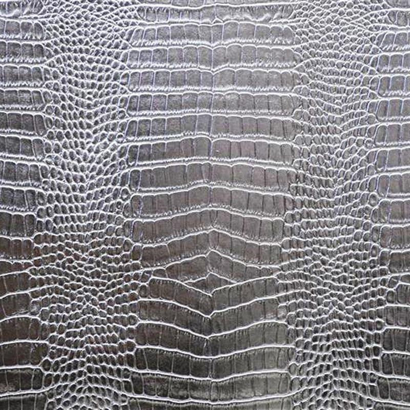 Similicuir Tapisserie Reptile Argent - Ribes y Casals