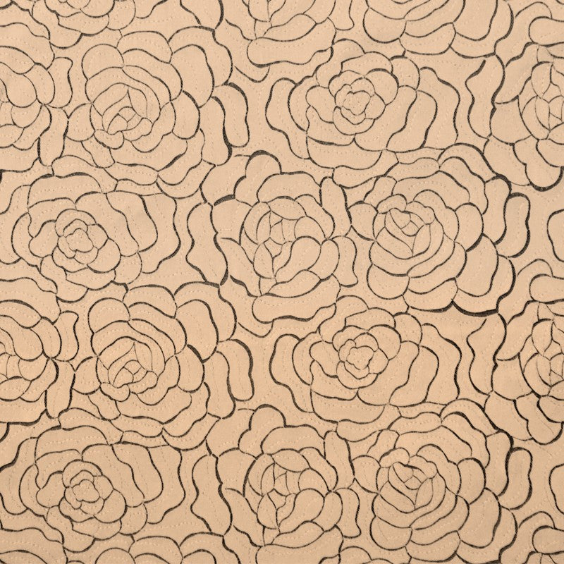 Similicuir Rose Camel Perforé - Ribes y Casals