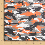 Tissu Ameublement Militaire Similicuir Orange - Ribes y Casals