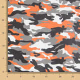 Tissu Ameublement Militaire Similicuir Orange - Ribes y Casals