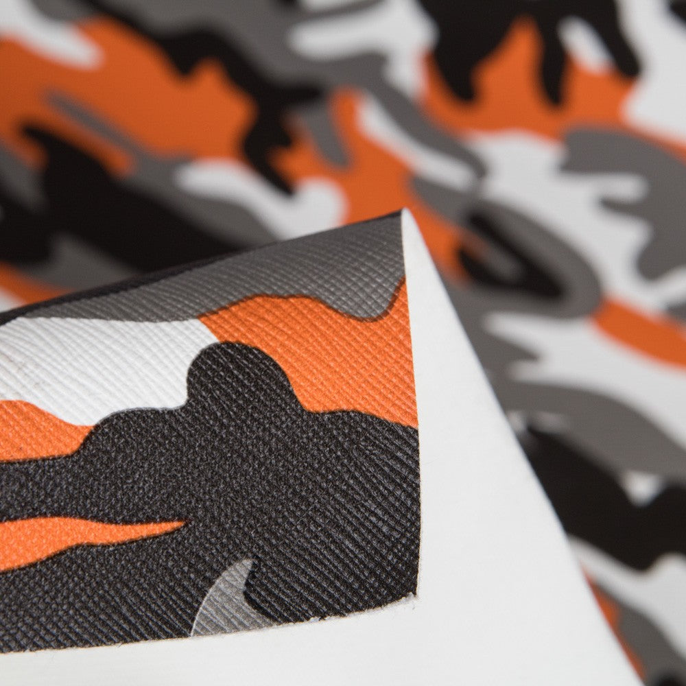 Tissu Ameublement Militaire Similicuir Orange - Ribes y Casals