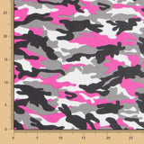 Tissu Ameublement Militaire Similicuir Rose - Ribes y Casals