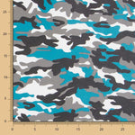 Similicuir Militaire Turquoise - Ribes y Casals