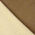 Faux daim marron avec support Sherpa - Ribes y Casals