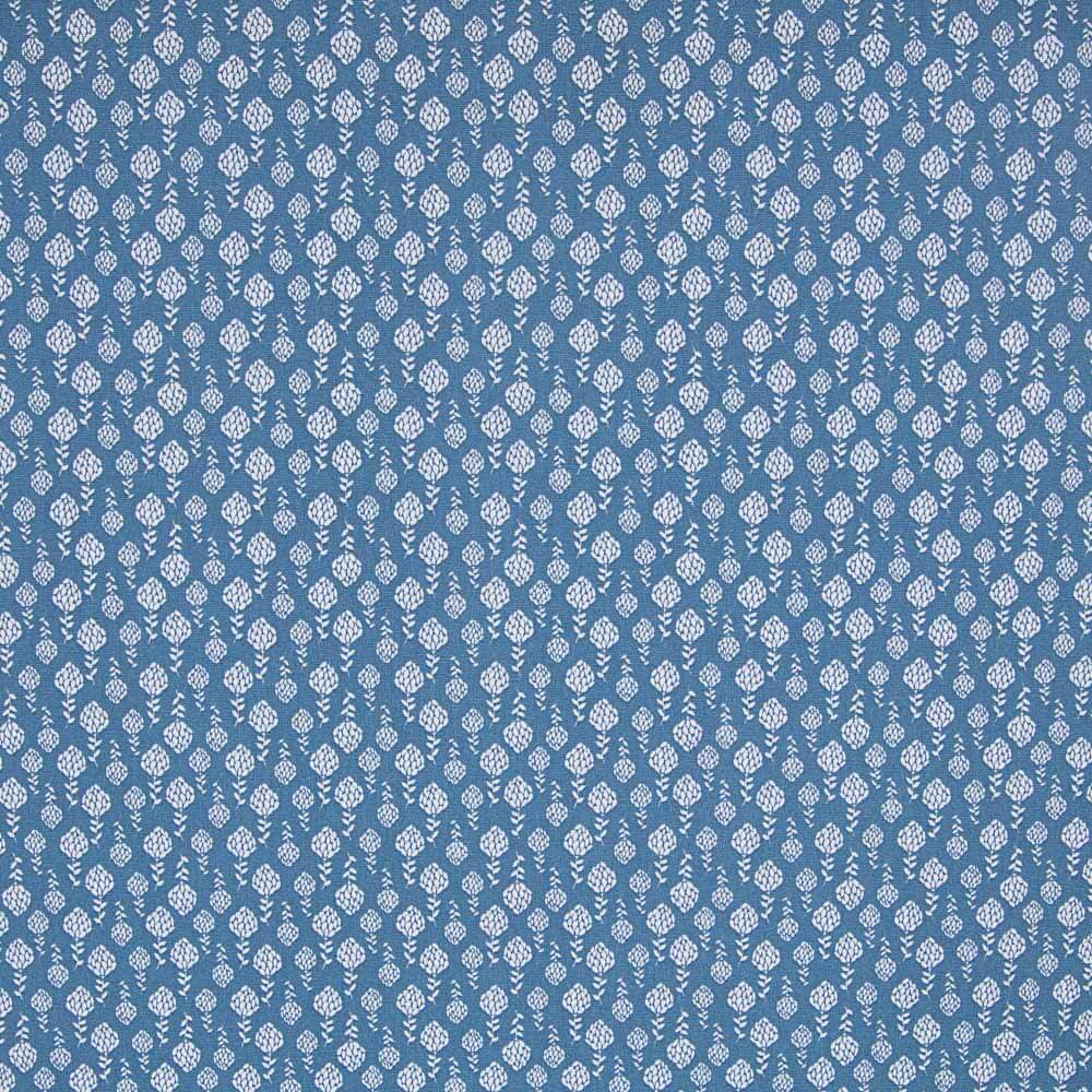 Popeline Artichaud Bleu Denim - Ribes y Casals