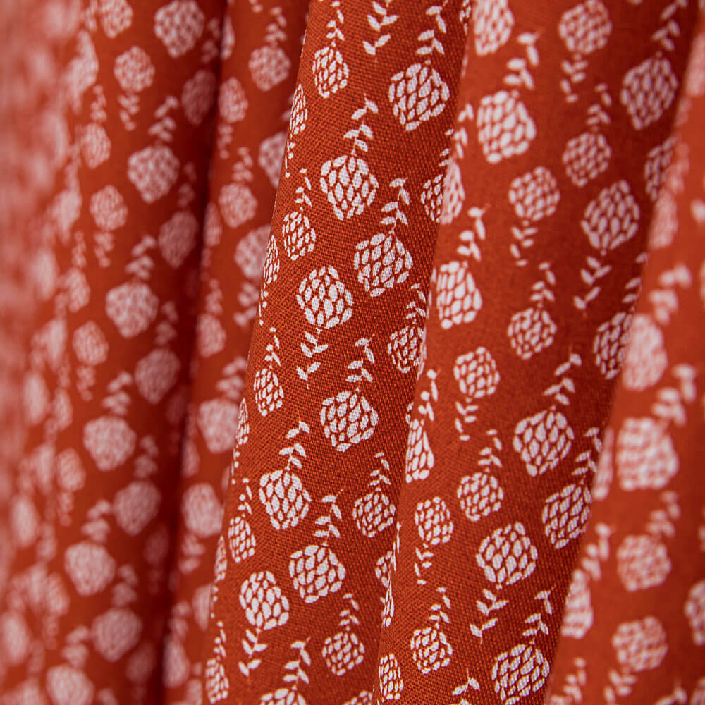 Popeline Artichaud Orange - Ribes y Casals