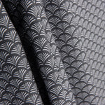 Popeline de coton Éventail gris - Ribes y Casals