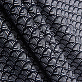 Popeline De Coton imprimé Éventail marine - Ribes y Casals