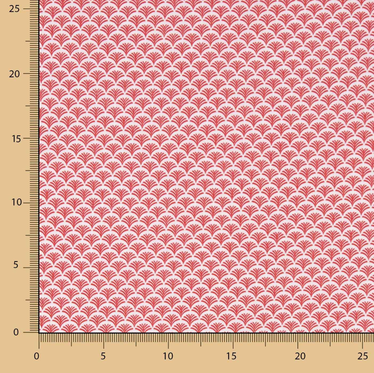 Molleton de coton Abanico Rouge - Ribes y Casals