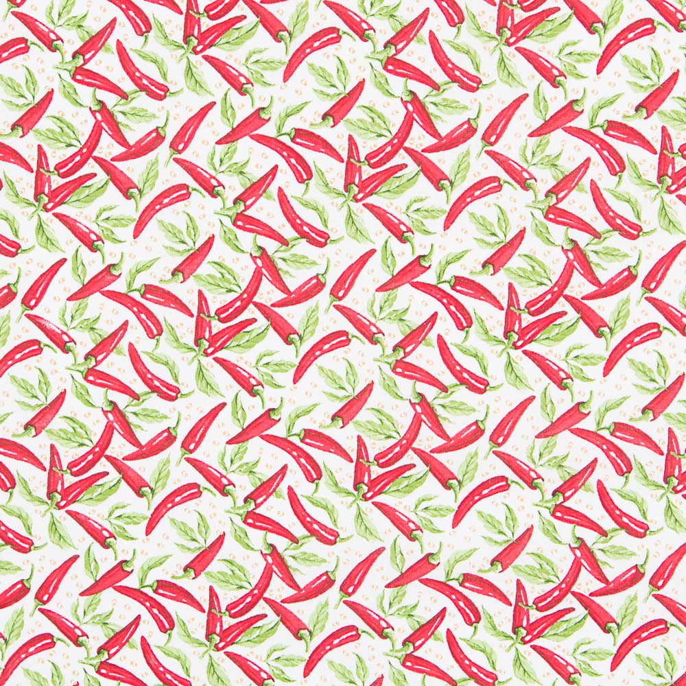 Popeline Coton Chili Blanc - Ribes y Casals