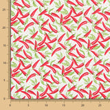 Popeline Coton Chili Blanc - Ribes y Casals