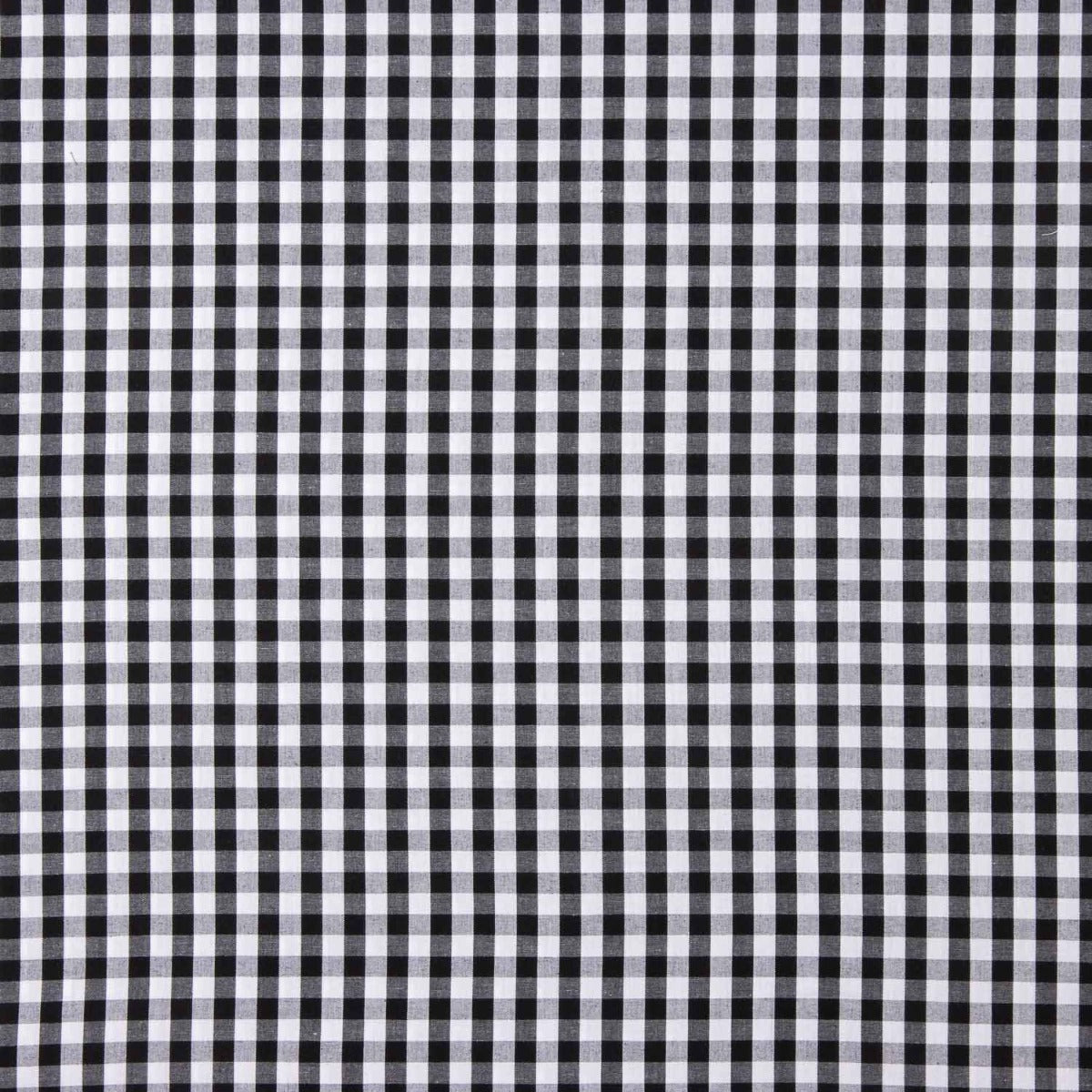 Maxi popeline de coton à carreaux noir - Ribes y Casals