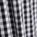 Maxi popeline de coton à carreaux noir - Ribes y Casals