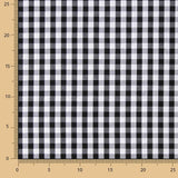 Maxi popeline de coton à carreaux noir - Ribes y Casals