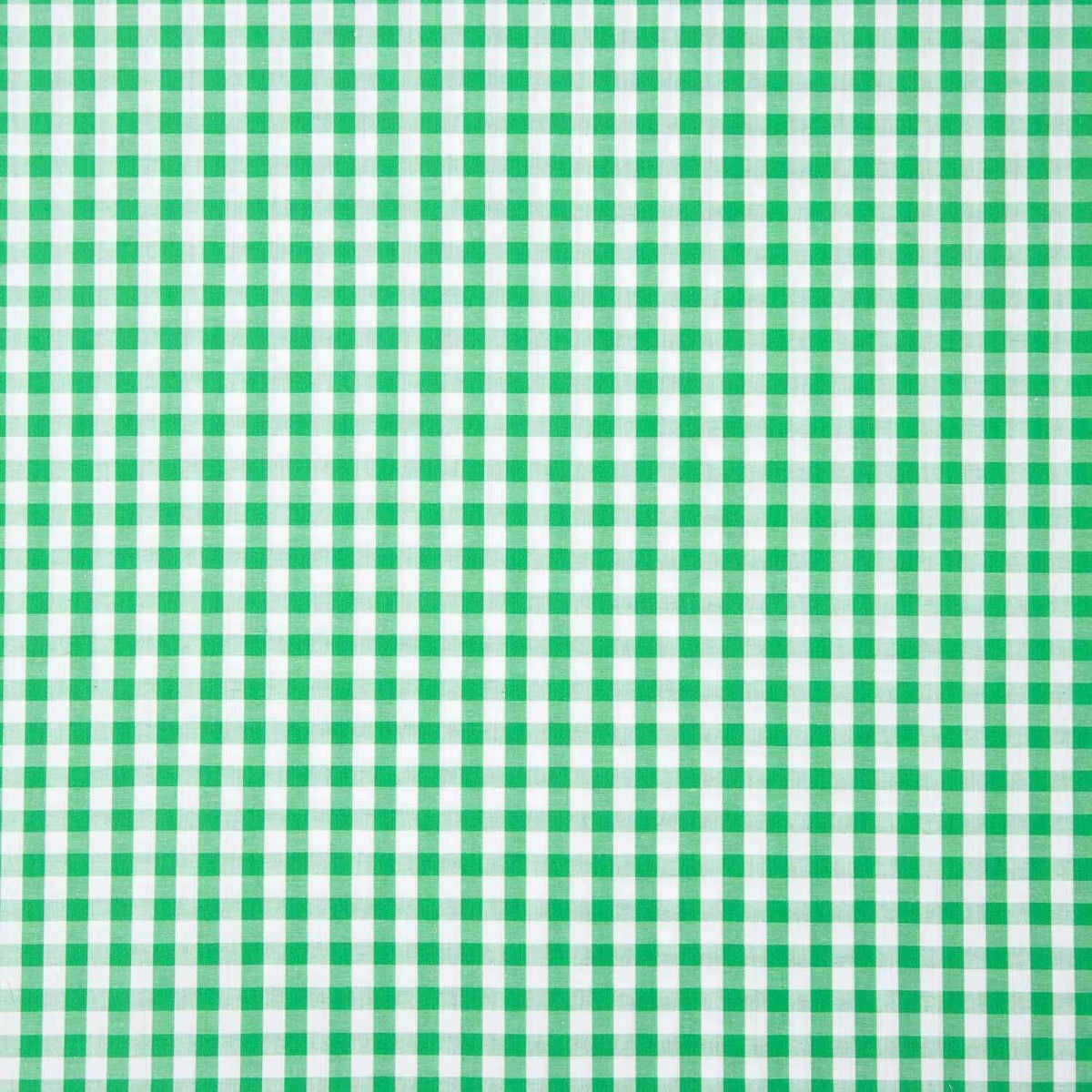 Maxi popeline de coton à carreaux verts - Ribes y Casals