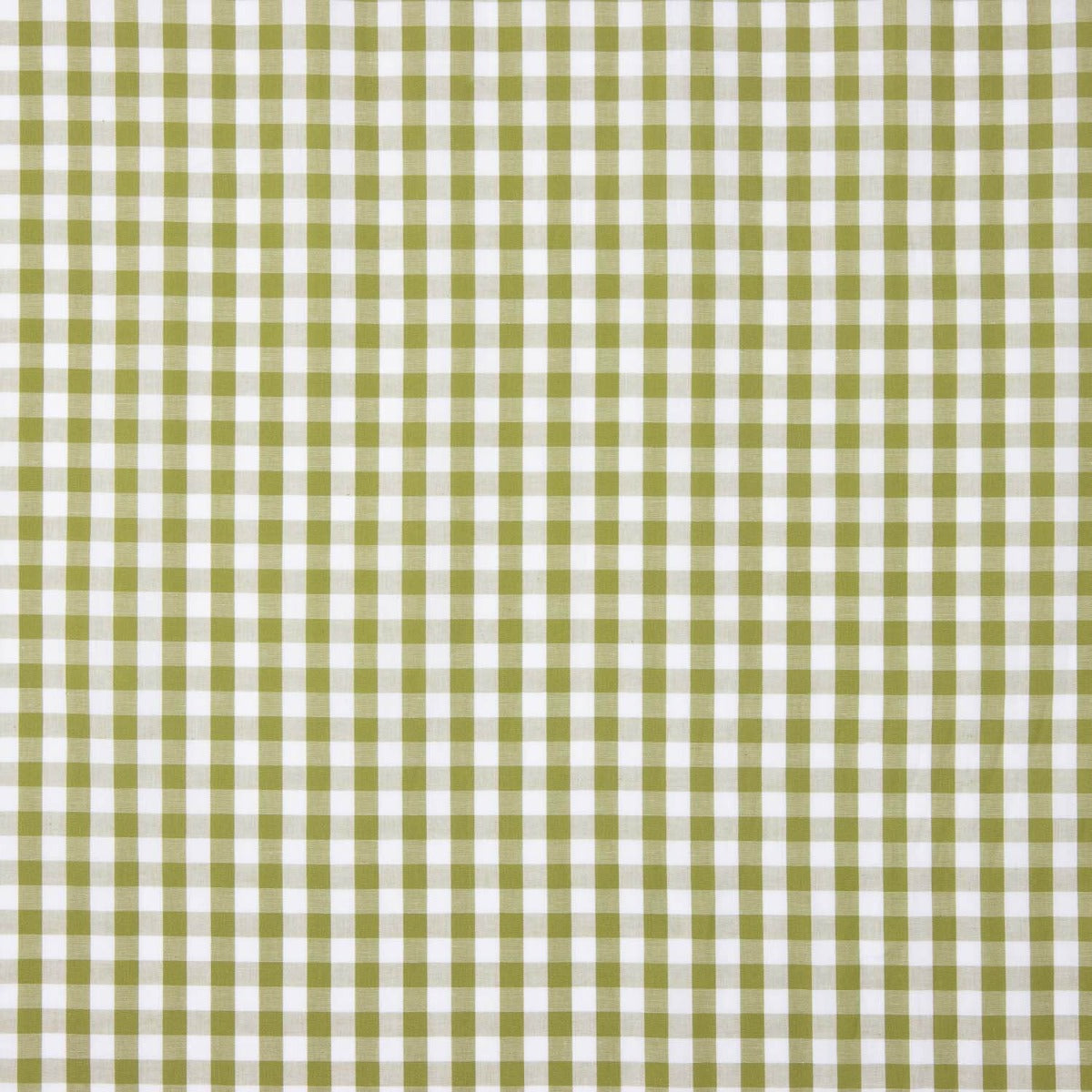 Maxi popeline de coton à carreaux olive - Ribes y Casals