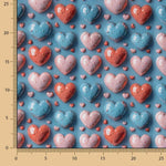 Popeline de coton Hearts Colors - Ribes y Casals