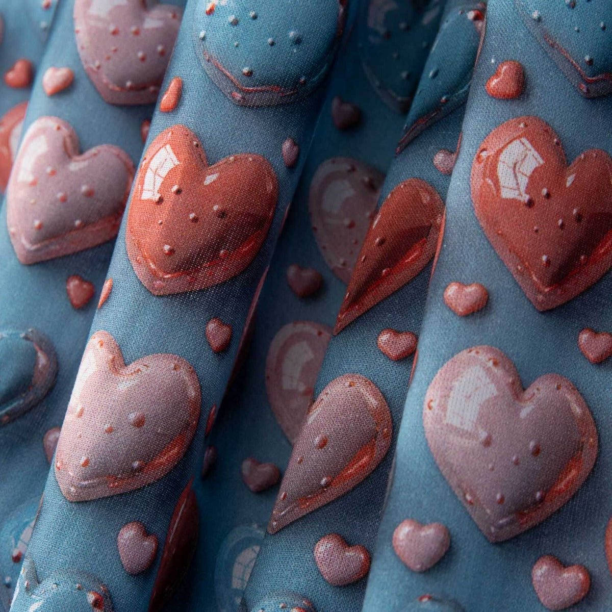 Popeline de coton Hearts Colors - Ribes y Casals