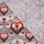 Popeline de coton Hearts Crochet - Ribes y Casals