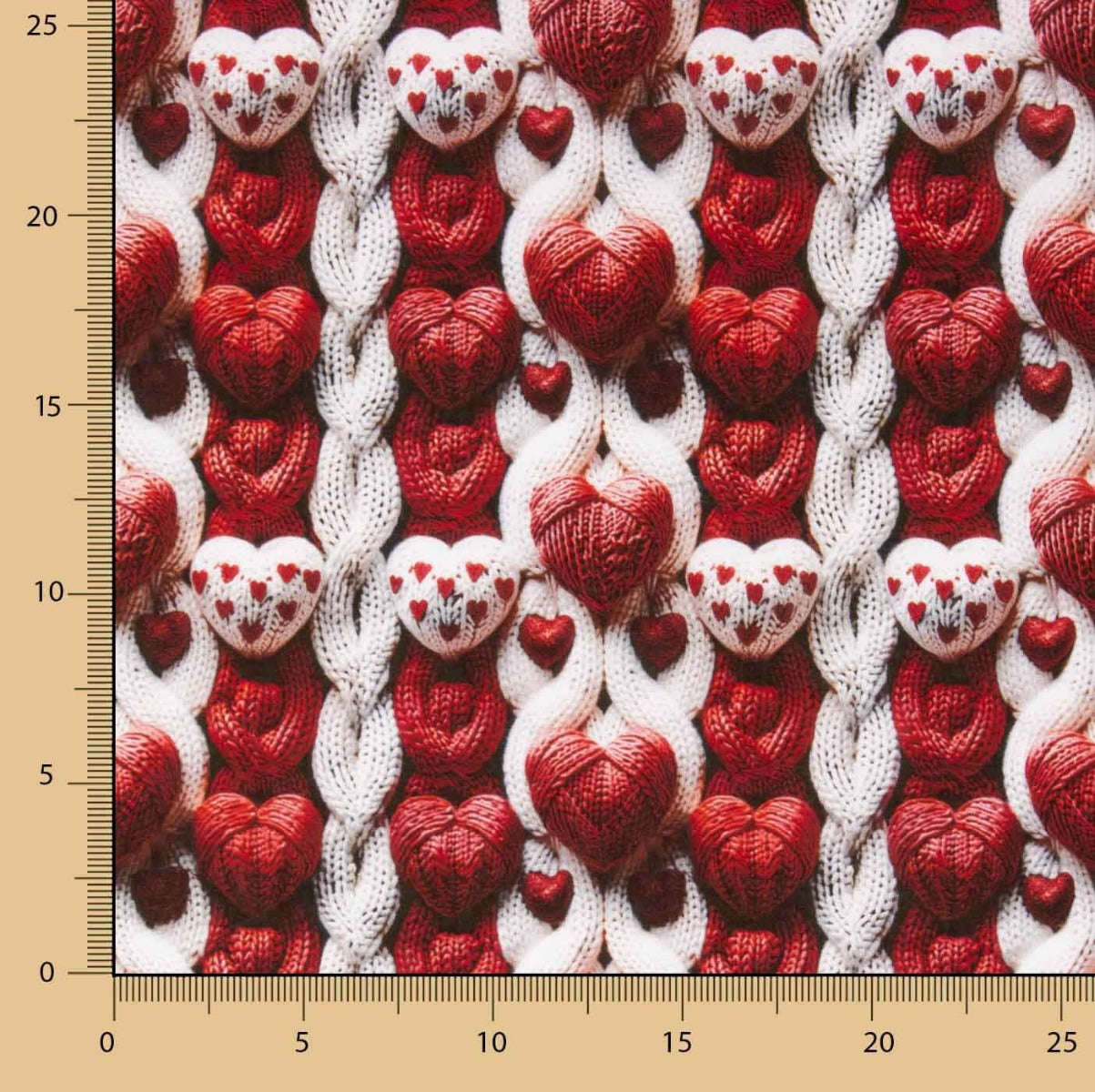 Popeline de coton Hearts Wool - Ribes y Casals