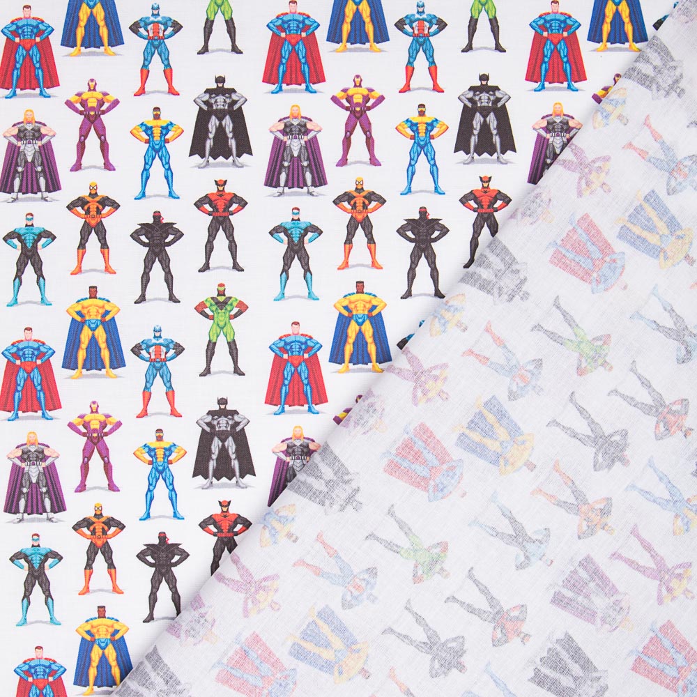 Popeline Coton DC Villains - Ribes y Casals