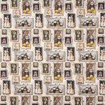 Popeline de coton imprimée à carreaux Halloween - Ribes y Casals