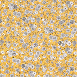 Popeline Coton Oeko-Tex® Fleur Curcuma - Ribes y Casals