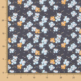 Popeline Coton Fleur Canard - Ribes y Casals