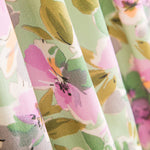 Popeline Coton Fleur Menthe - Ribes y Casals