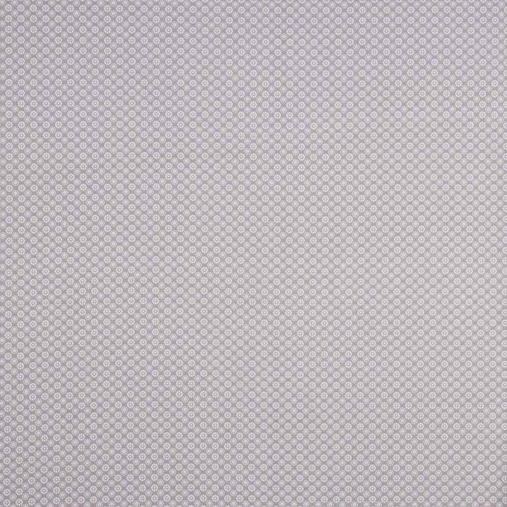 Popeline De Coton Fleurs Gris - Ribes y Casals