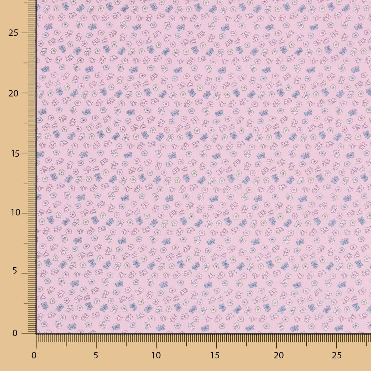 Popeline Coton A Fleurs Roses - Ribes y Casals