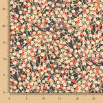 Popeline Coton Oeko-Tex® Fleurs Shang Rouge - Ribes y Casals