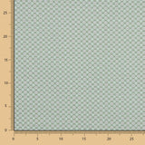 Popeline De Coton Fleurs Vert Menthe - Ribes y Casals