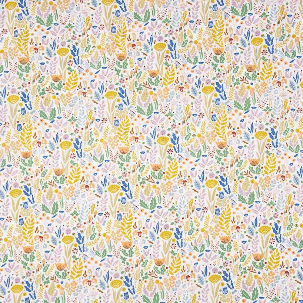 Popeline de coton fleurs Yana - Ribes y Casals