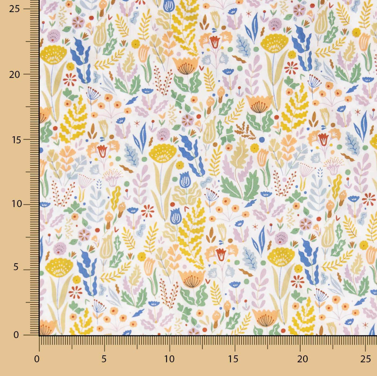 Popeline de coton fleurs Yana - Ribes y Casals