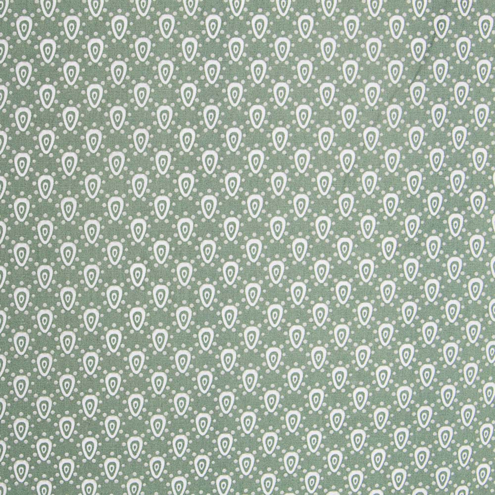 Popeline Coton Geo Aiguemarine - Ribes y Casals