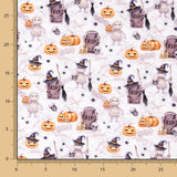 Popeline de coton Haloween RIP - Ribes y Casals
