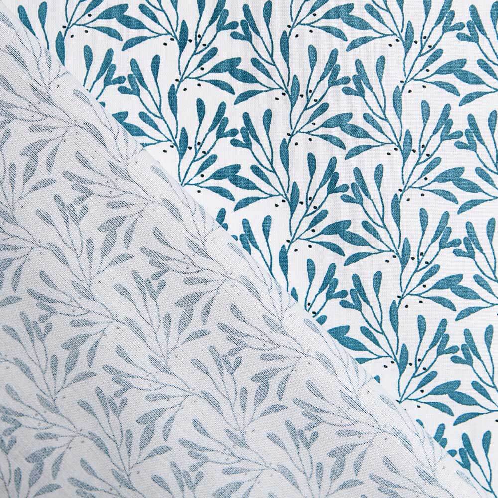 Popeline Coton Herbes Canard - Ribes y Casals