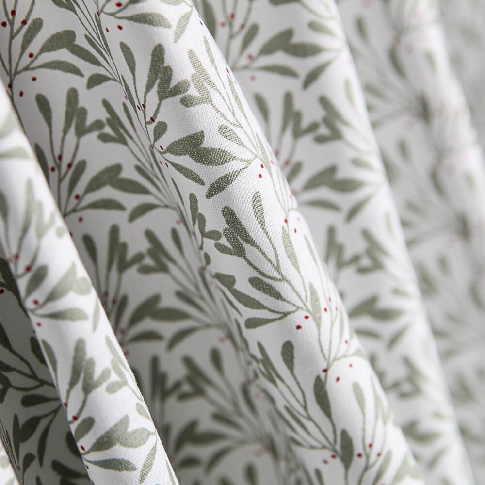 Popeline Coton Taupe Herbes - Ribes y Casals