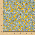 Popeline Coton Jaune Cannabis - Ribes y Casals