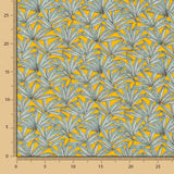 Popeline Coton Jaune Cannabis - Ribes y Casals