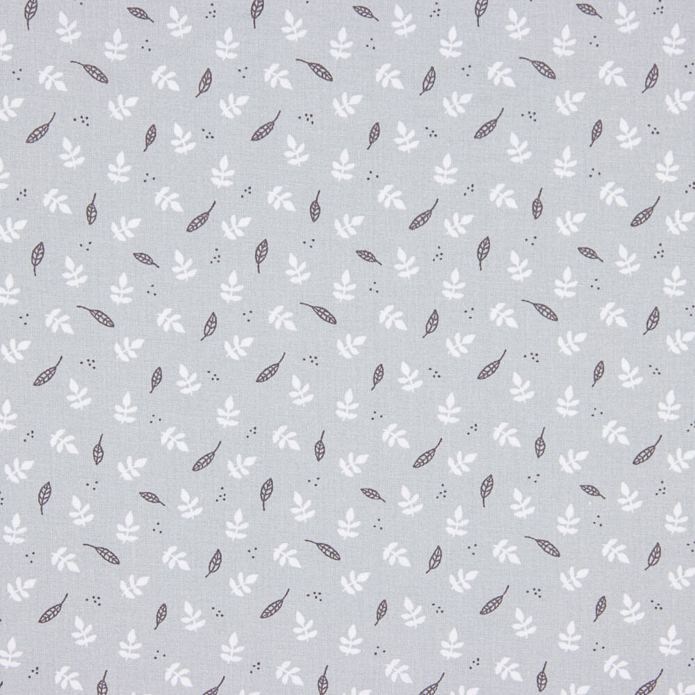 Popeline Coton Enfant Gris Clair Forêt - Ribes y Casals