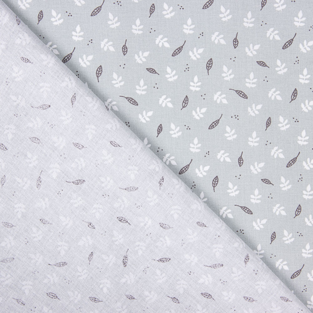 Popeline Coton Enfant Gris Clair Forêt - Ribes y Casals