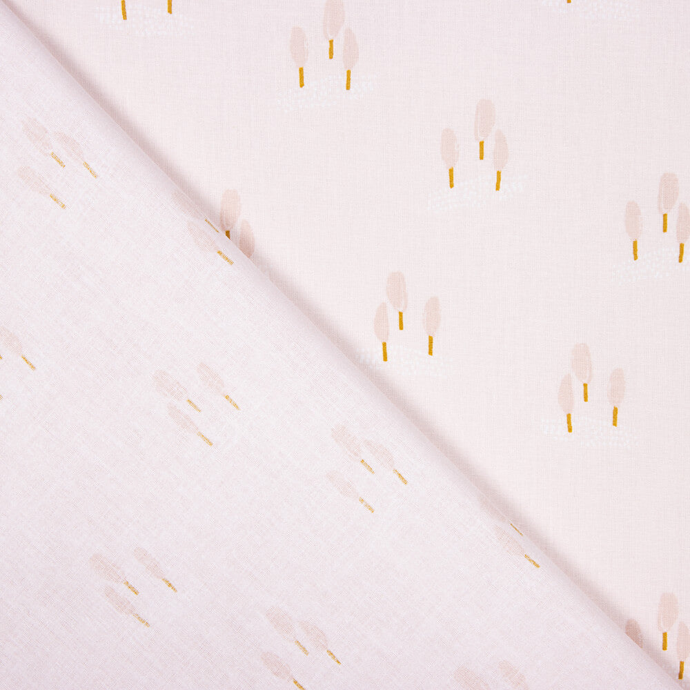 Popeline Coton Enfant Forêt Rose - Ribes y Casals