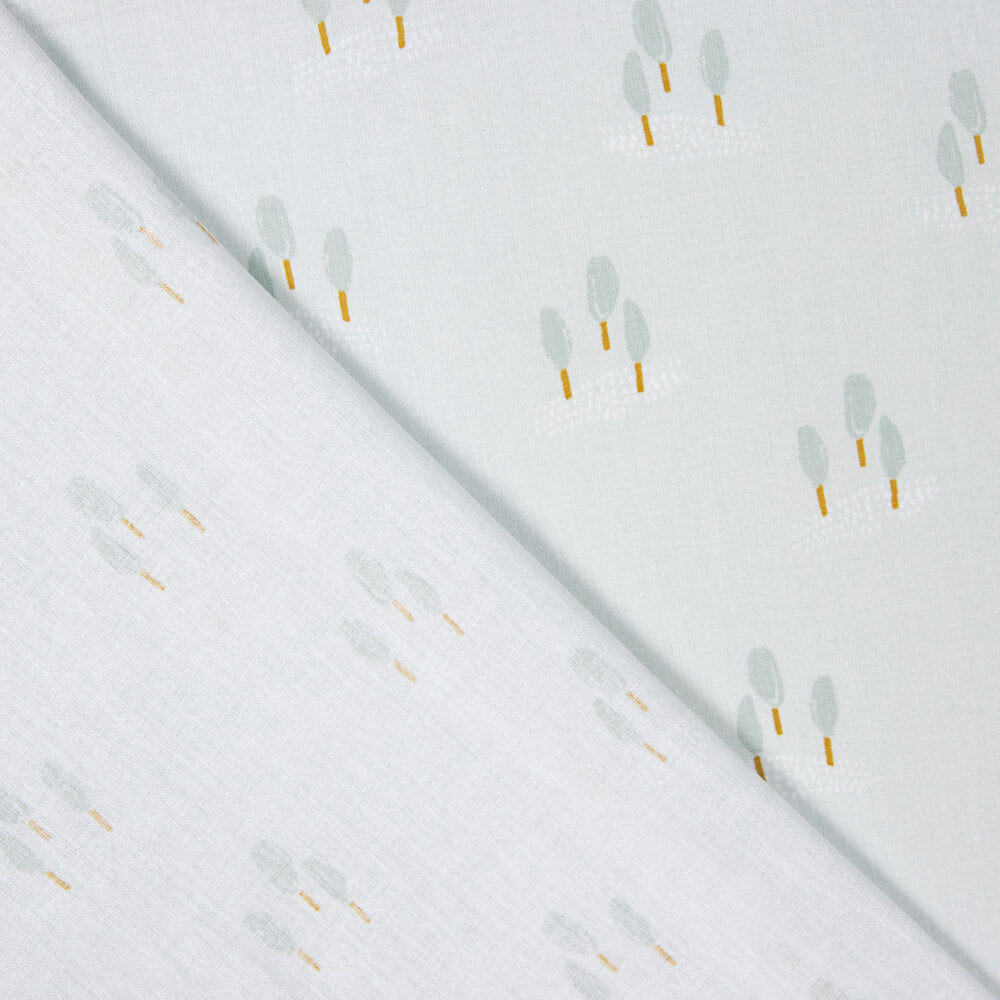 Popeline Coton Enfant aigue-marine Forest - Ribes y Casals