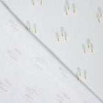 Popeline Coton Enfant aigue-marine Forest - Ribes y Casals