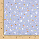 Popeline de Coton Hirondelles Bleu Denim - Ribes y Casals