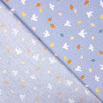 Popeline de Coton Hirondelles Bleu Denim - Ribes y Casals