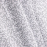 Popeline de Coton Feuilles Gris - Ribes y Casals